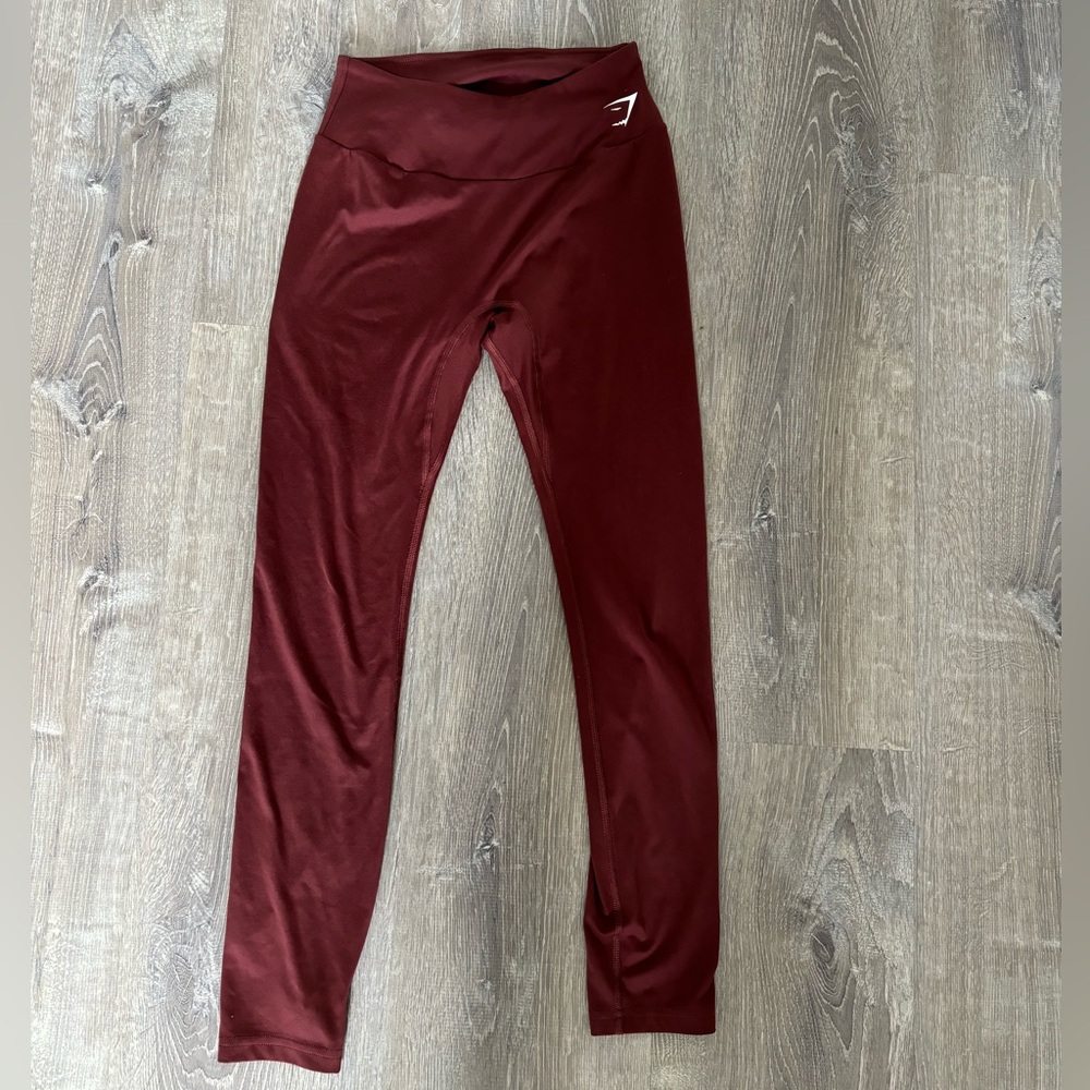 Gymshark Training Leggings Cherry Brown Color Size M